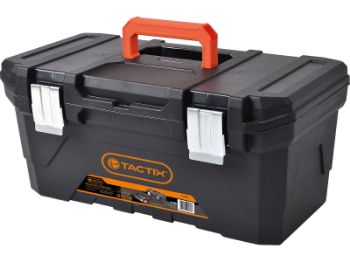 Bilde av Verktøykasse plast 58,5 cm stålhaspe