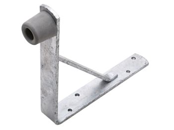 Bilde av Dørstopper varmforsinket/gummi 200x200 Ø33mm