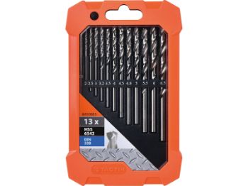 Bilde av Borsett HSS/metall 13 deler 1.5-6.5 mm (DIN 338)