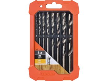 Bilde av Borsett HSS/tre 8 deler 3-10mm