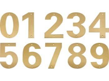 Bilde av Husnummer messing matt 150mm