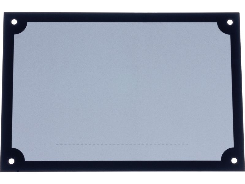 Bilde av * Husnummerplate for 3 nr svart/hvit refl 220x150