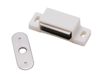 Bilde av Magnetlås hvit 16x46 mm 2 stk.