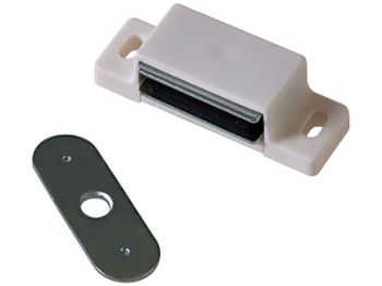 Bilde av Magnetlås hvit 16x46mm 2 stk.