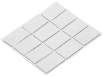 Bilde av Møbelfilt selvklebende hvit 22x22 12 stk.