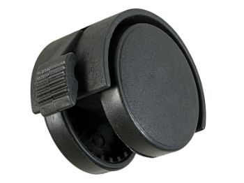 Bilde av Møbeltrinse m/brems plast/svart Ø40mm 2 stk.