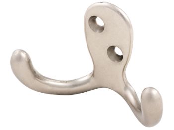 Bilde av Kleskrok dobbel Zamak/krom matt 73x50mm