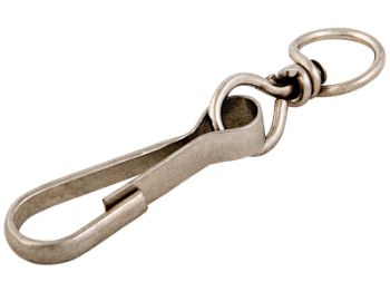 Bilde av Karabinkrok m/ring forniklet 42mm