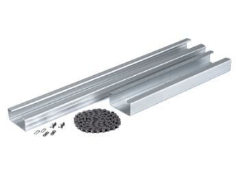 Vis detaljer for Forlenget skinne 0,6m f/kjededrift Bilde av Forlenget skinne 0,6m f/kjededrift