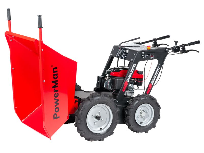 Bilde av Minidumper PM300M 300kg 4x4 bensin 6,5HK man tipp