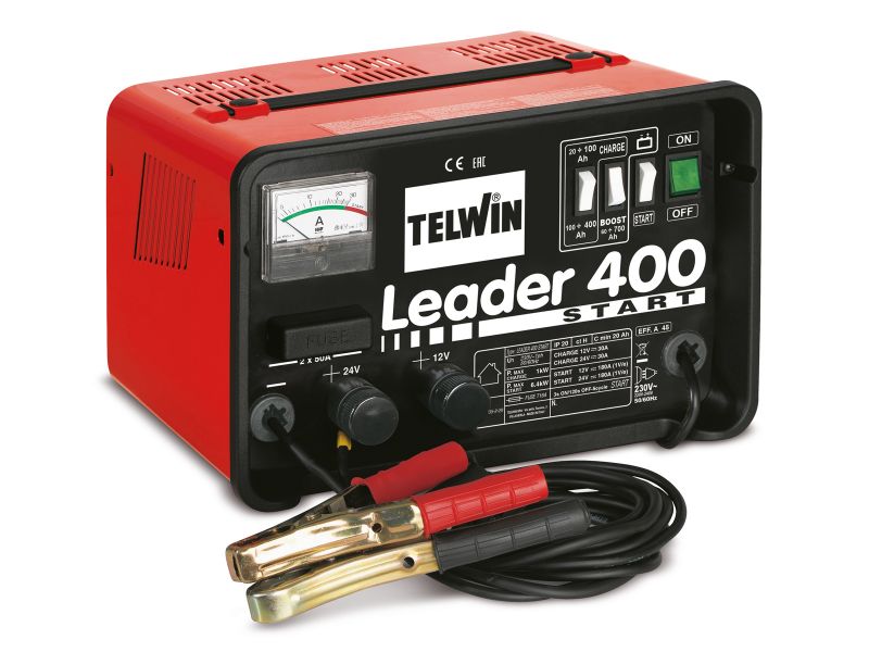 Bilde av Lader med hjelpestarter Leader 400 12/24V 45/300A (brukt/demo)