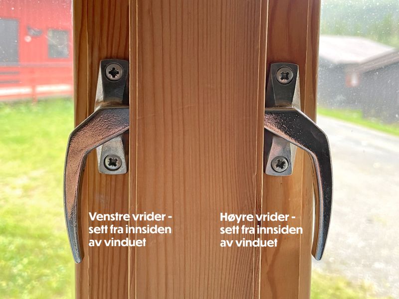 Bilde av Vindusvrider høyre (Zamak/krom)